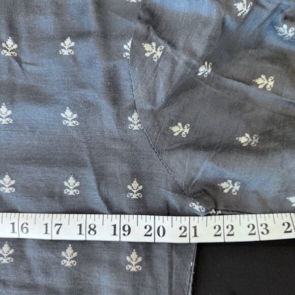 Men's Cotton Blend Grey Kurta Long Sleeve Size Medium 38 - Picture 7 of 8